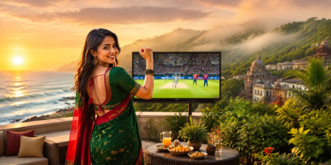 রাজশাহীর চা বাগানে ক্রিকেট বেটিং উপভোগ করছেন একজন খেলোয়াড়